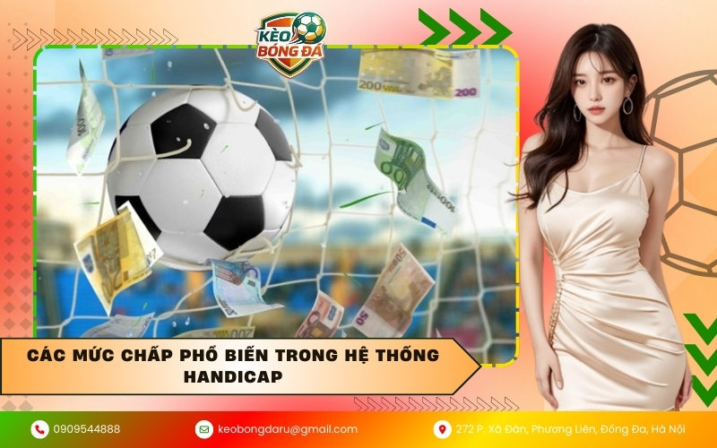 Các mức chấp phổ biến trong hệ thống Handicap